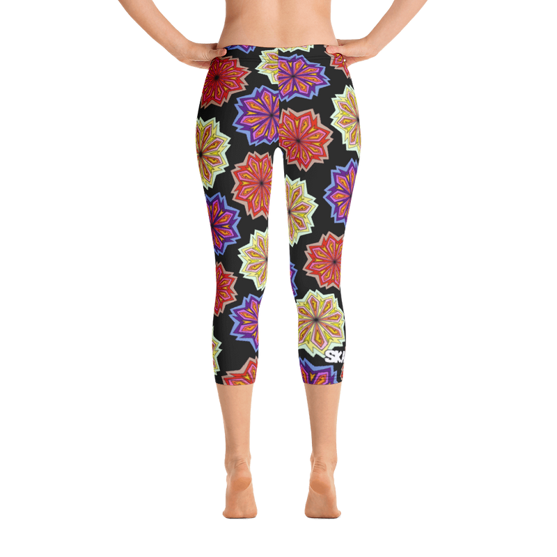 Abstract Flowers Leggings