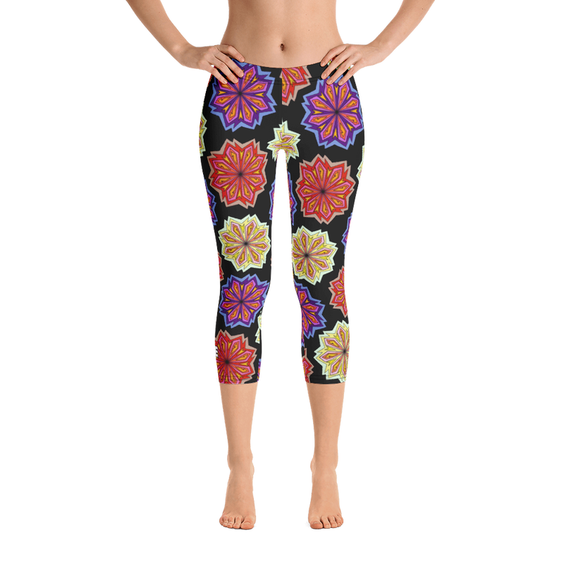Abstract Flowers Leggings