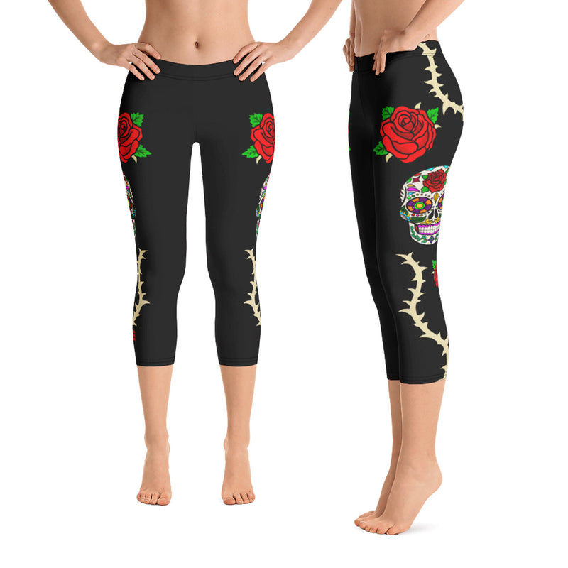 Los Muertos Black Leggings