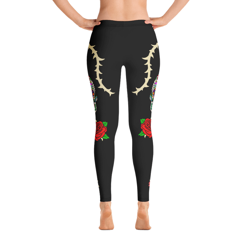 Los Muertos Black Leggings