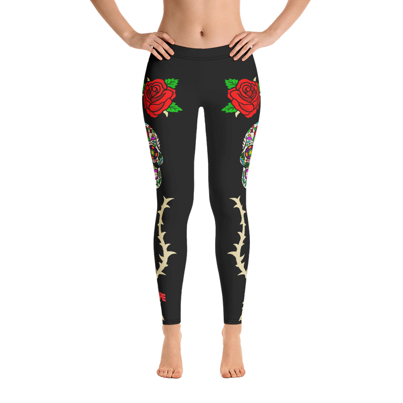 Los Muertos Black Leggings