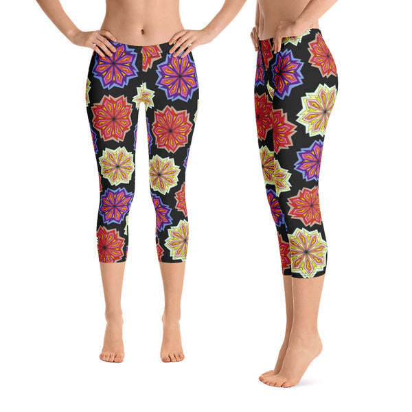 Abstract Flowers Leggings