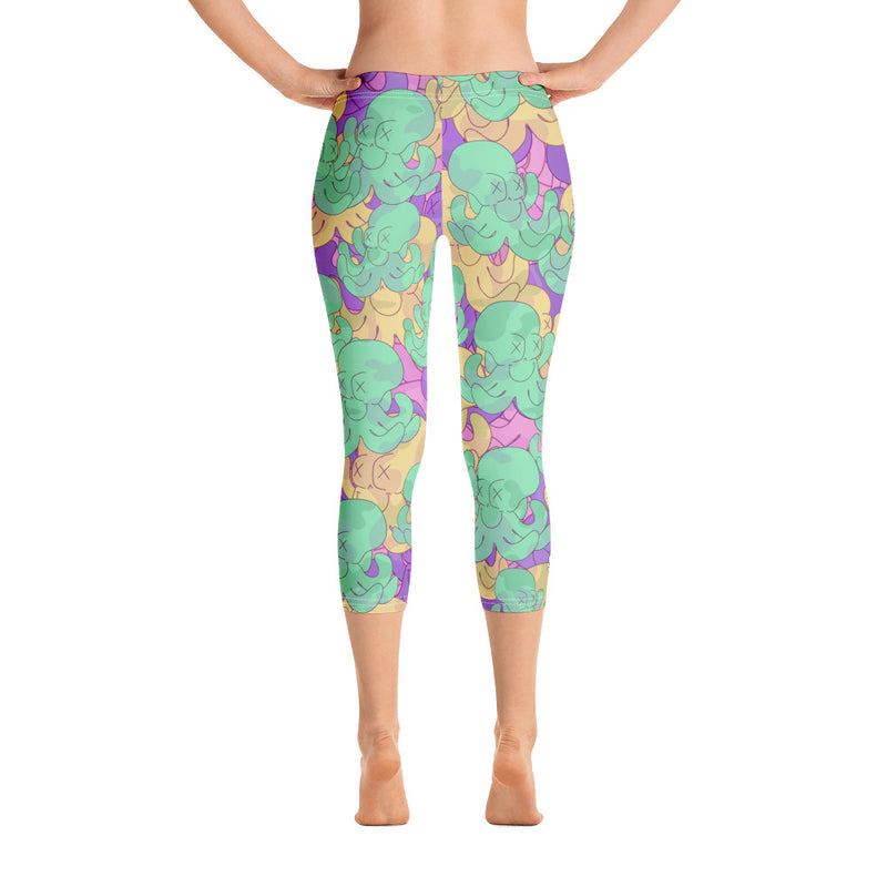 Octo Pattern Capri Leggings