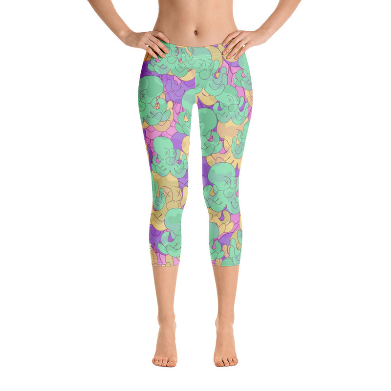 Octo Pattern Capri Leggings