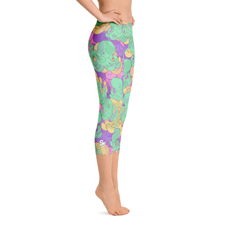 Octo Pattern Capri Leggings