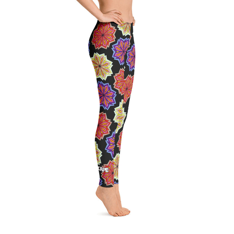 Abstract Flowers Leggings