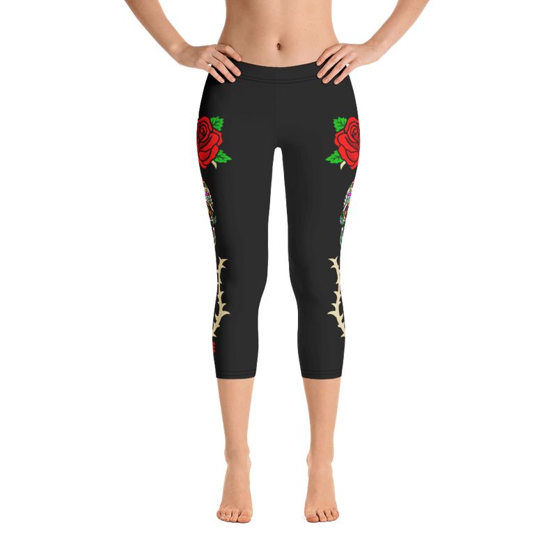 Los Muertos Black Leggings