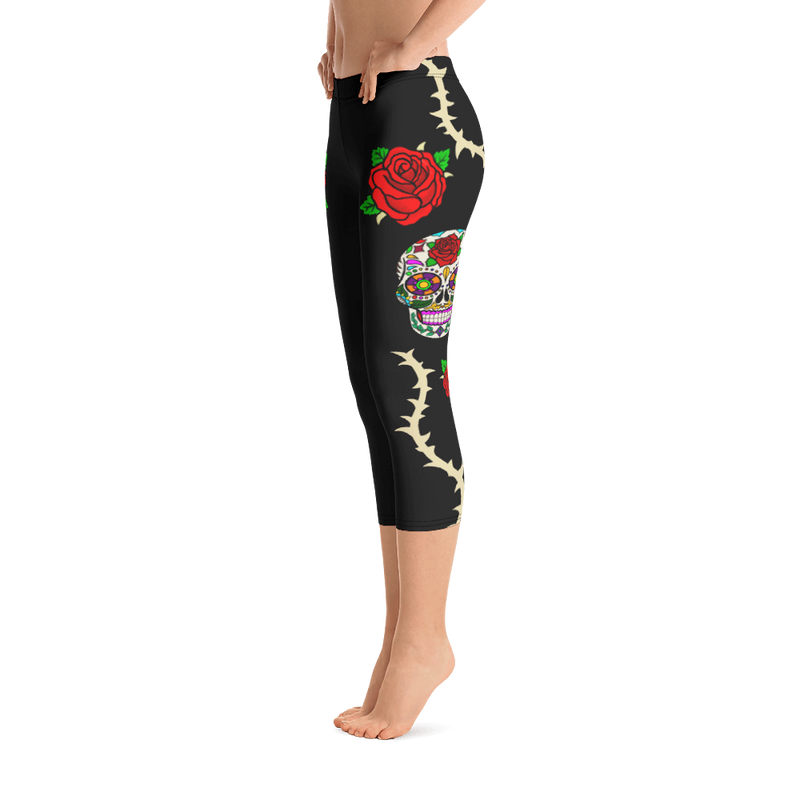 Los Muertos Black Leggings