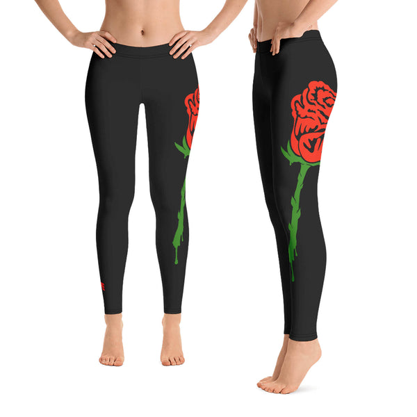 Rose Drip Leggings